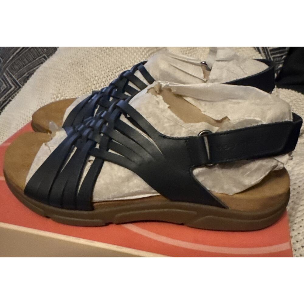 Easy Spirit Women's Mar Woven Leather Slingback Sandals Dark Blue Size 5.5 M NIB - Picture 5 of 9